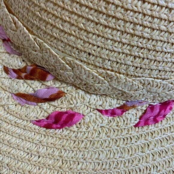 Arianna By Howard’s Tan Straw Sunhat With Woven Ribbon and Back Bow Size 58cm - Picture 4 of 13